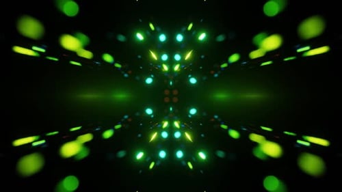 Colorful Abstract Light Tunnel Movement Background Loop