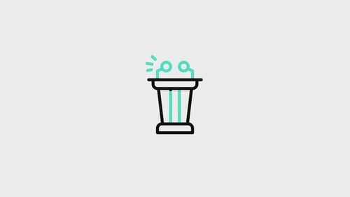 Podium Line Animated Icon