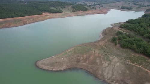 Aerial Dam Lake