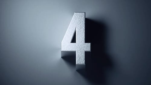 3d silver numbers from 5 to 1