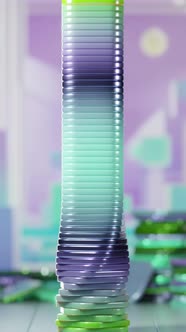 Twisting Array Loop 3D Satisfying Animation, Backgrounds Motion ...