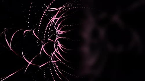 Abstract Neon Particle Curves Background 4K