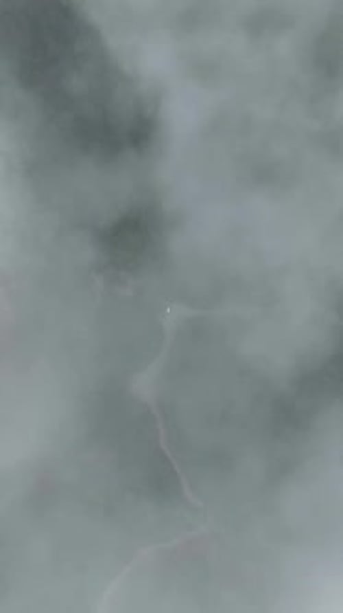 Vertical Video Aerial Adventure Into the Mystical Pathway Captivating Forest in CloudCovered
