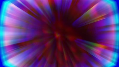 Vibrant Abstraction Swirls Across a Black Background in Dynamic Colors