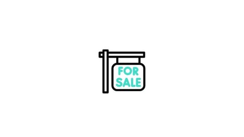 For Sale Sign Icon Animation