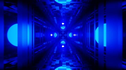 Blue 2 Tunnel Background VJ Loop