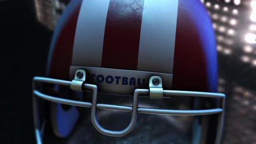 American Football Helmet Animation in Element 3D: Close-Up Detail Showcase