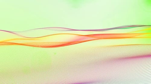 Dynamic Abstract Wavy Background with Flowing Particles