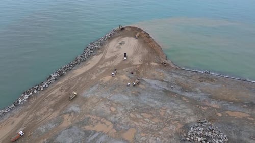 Baustelle im Hafen