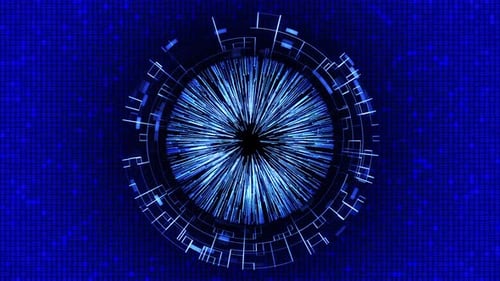 Digital Cyberspace Ray Particles 3