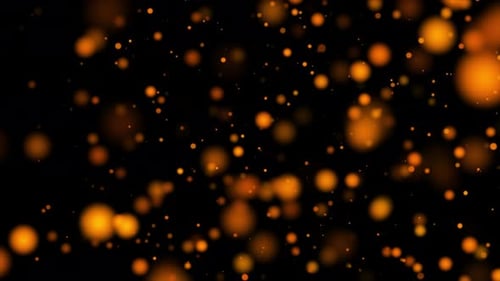 Abstract Glittering Golden Particles Background Loop V4