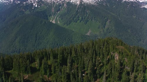 Glacier Peak, Washington Circa-2019. Aerial Shot Of Glacier Peak. Shot From Helicopter With Cinef...