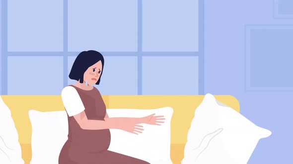 Animated Pregnancy Illustration, Elements Motion Graphics ft. cartoon ...