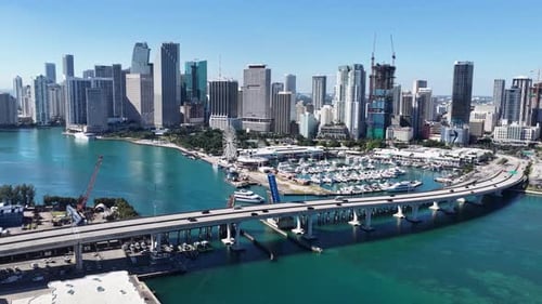 Downtown Miami At Miami In Florida United States.