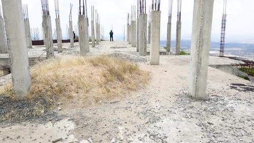 African engineer inspector surveillance operating drone pilot. Drone pilot engineer uav copter techn