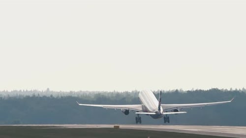 Airplane Taking Off During the Day