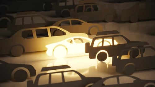 Sports Car And Traffic Rent A Car