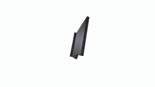 Modern Black Arrow-Shaped Object