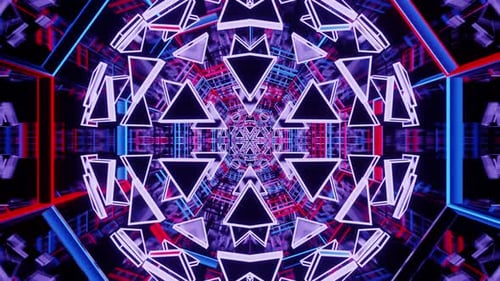 Sphere Purple Kaleidoscope Tunnel Vj Loop Seamless Background