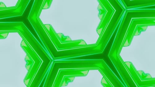 Abstract Green Objects Loop