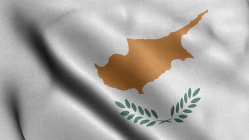 Cyprus Flag сlose Up