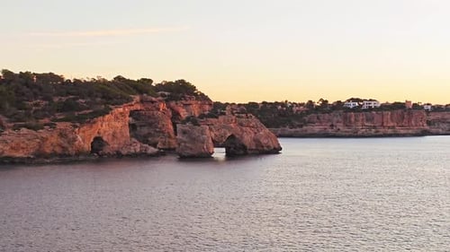 Es Pontàs is a natural arch made of limestone in the southeastern part of the island of Mallorca in