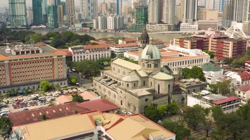 Aerial View of Manila Cathedral