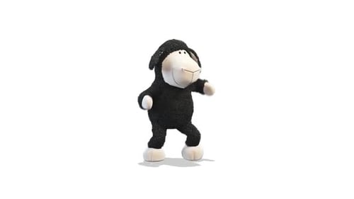 Cute Black Sheep Character Dance Loop Animation