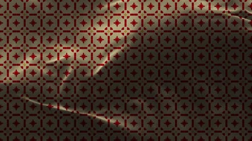 Decorative Pattern Background with Dynamic Flowing Light Waves