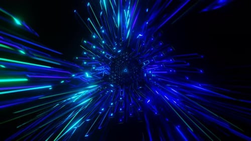 Radiant Psychedelic Multicolor Neon Abstract Seamless VJ Loop