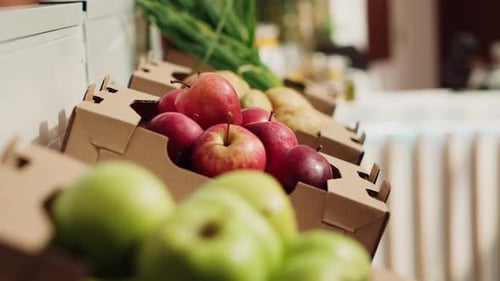 Vegetables on Eco Farmers Market Shelves