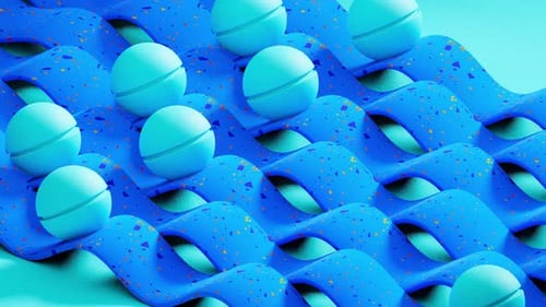 Moderne kinetische animierte Ballschleife 4K