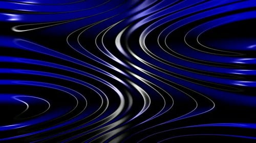 Shiny Blue Abstract Wavy Lines Motion Background