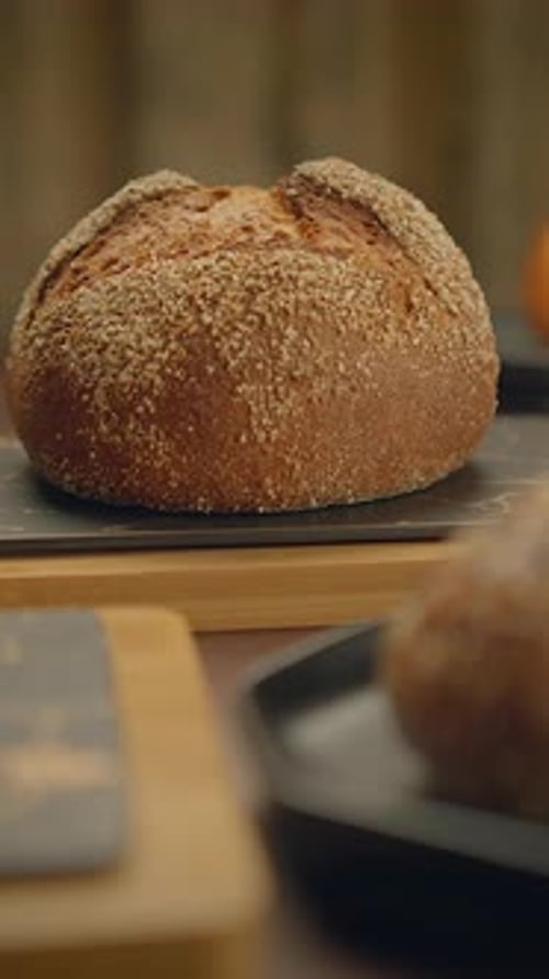 Close up of a Loaf of Grain Bread