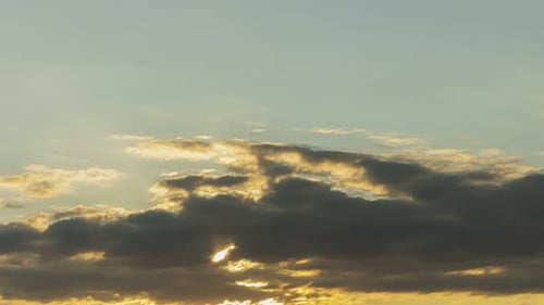 Sunset Sky Timelapse with Clouds