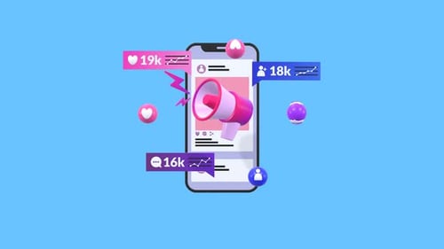Animated Social Media Marketing Statistics and Growth