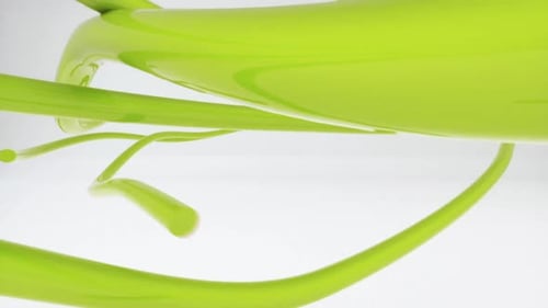 Green Stripes and Ribbons