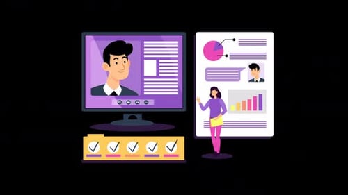 Online Job Interview Alpha Channel