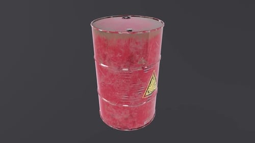 Laço giratório de objetos 3D em barril