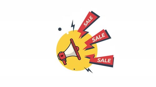 Animated Flash Sale. Sale Promotion Post Concept Video