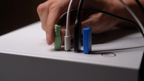 Disconnecting Cables From a Computer Tower