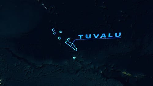 Earth Globe Zoom with Country Highlight and Text Reveal