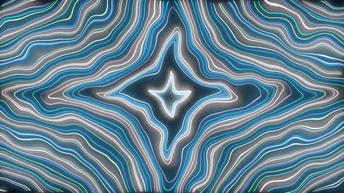 Animación de líneas de neón con patrón