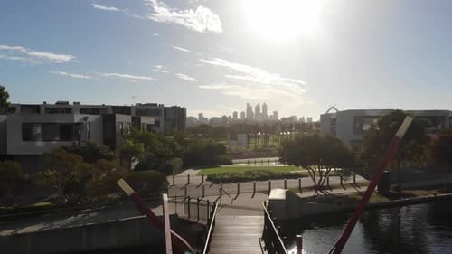 Australia - Perth City Drone Shot