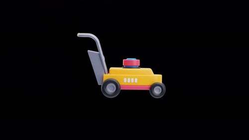 3D Animation of Lawnmower