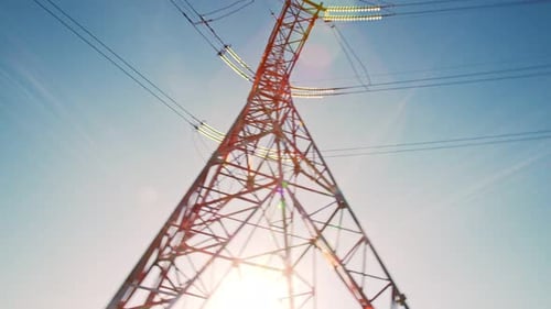 High Voltage Wonders Transmission Tower in Action