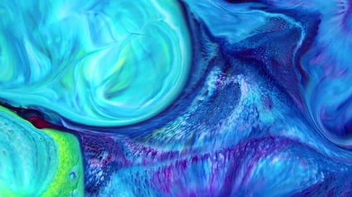 Abstract Colors Morphing in Mesmerizing Motion