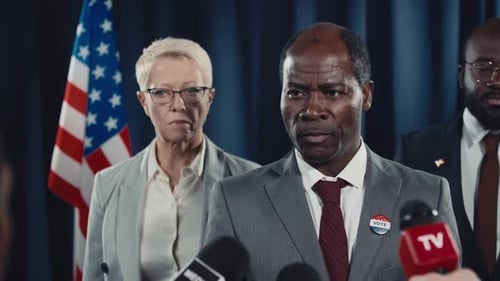 Politicians Announce Speech at Press Conference