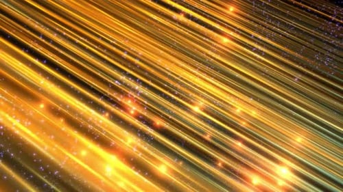 4k Goldener funkelnder Line-Bewegungshintergrund