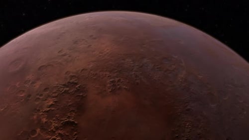 Through The Cosmos - Mars' Breathtaking Flybys 4K Motion Background